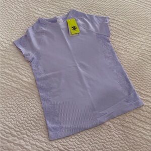 All in Motion, Lavender Dri-fit Athletic Tee, Size L (10/12)